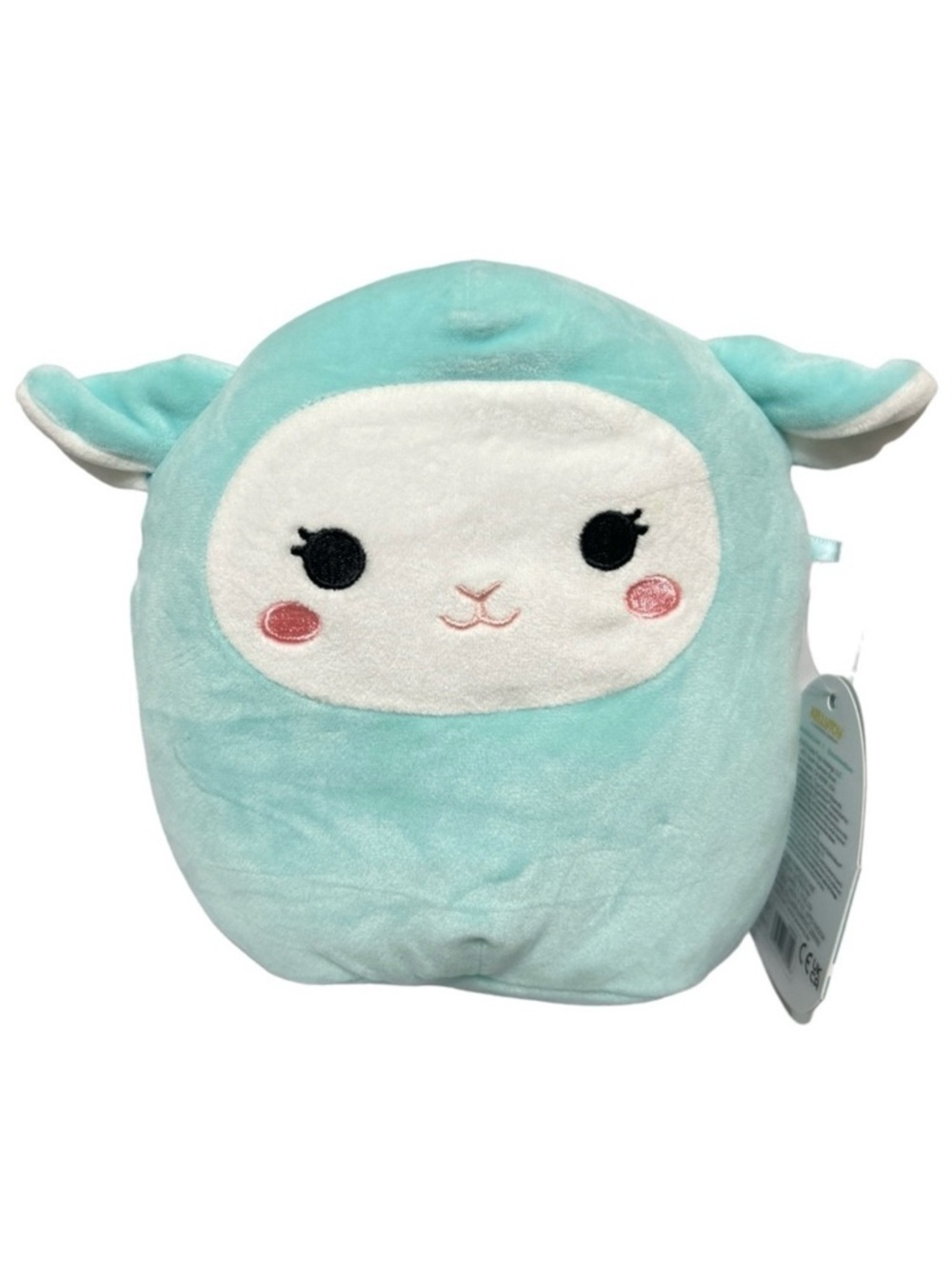 1 Squishmallow Blue Lamb, 7.5 Inch Plush Toy, Jacob, Aqua Blue, For 3+ Years Old